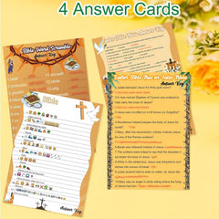 MLOLM Easter bible trivia true or false cards, perfect for festive classroom activities.