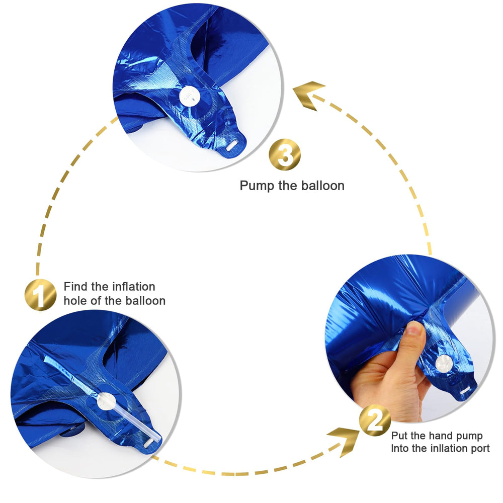 Mluchee navy blue 2026 balloon works as versatile decor for celebrations.