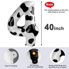 Mluchee giant number balloon used as floor display, large and eye-catching.