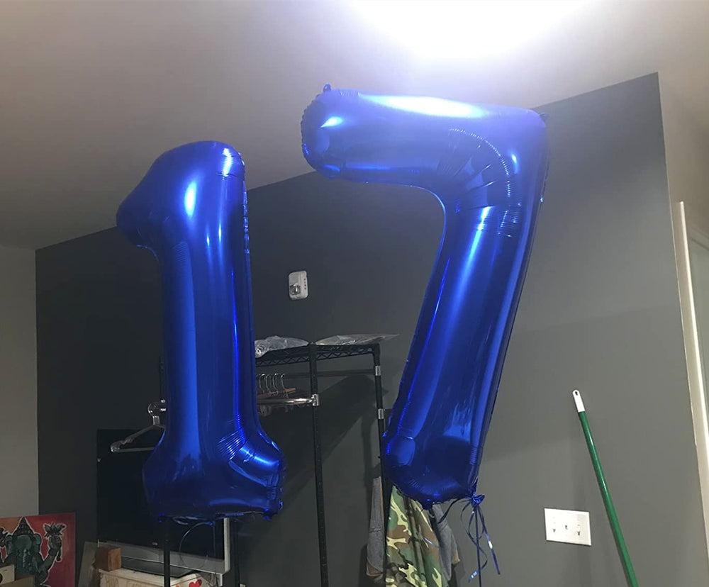 Mluchee 40-inch navy number 27 balloon enhances party decor with impact