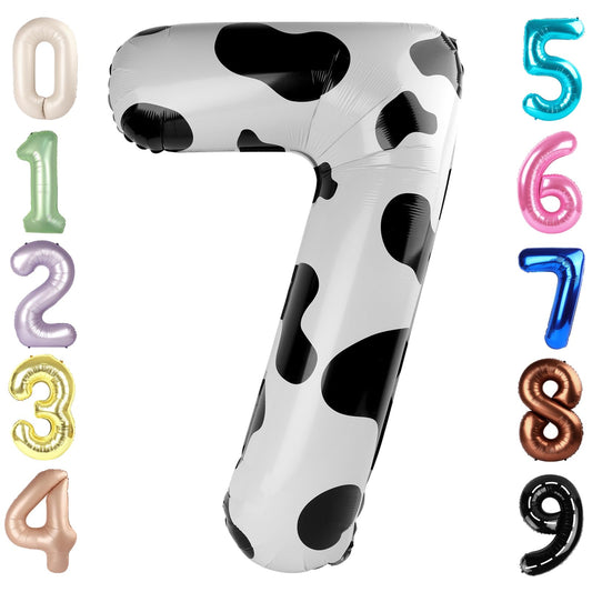 Mluchee 40-inch number balloon 7 for bold milestone celebrations and photo-worthy moments