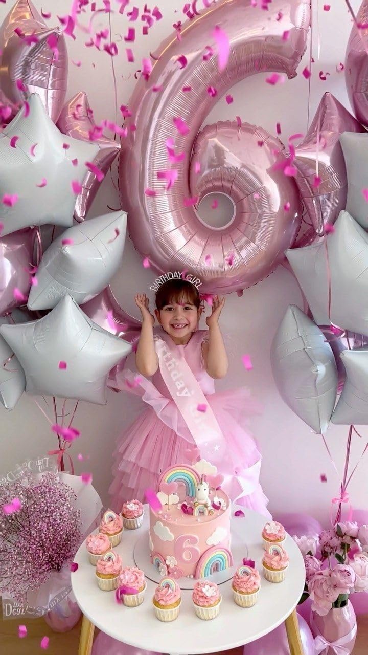 Mluchee 40inch number balloon decor setup adds dramatic party focal point