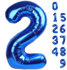 Mluchee 40-inch navy blue number balloon for bold birthday decor