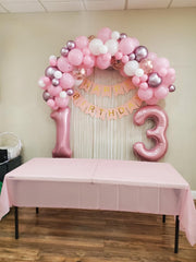 Mluhee Pearl Pink 40-inch number balloon for DIY party decor