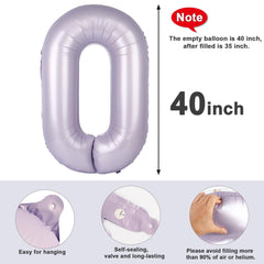 Mluchee 40-inch number balloon used as a photo booth prop at parties.