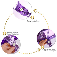 Mluchee 40 inch purple number balloon used for wall display and party decor