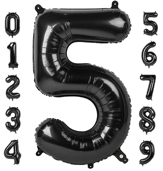 Mluchee 40-inch number balloon five for striking birthday photo moments.