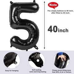 Mluchee 40-inch number balloon wall and door display for versatile decoration.