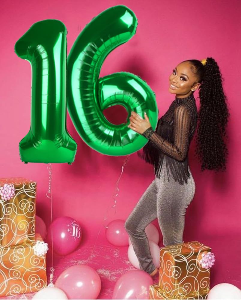Mluchee giant numeral balloon stands out on walls and floors
