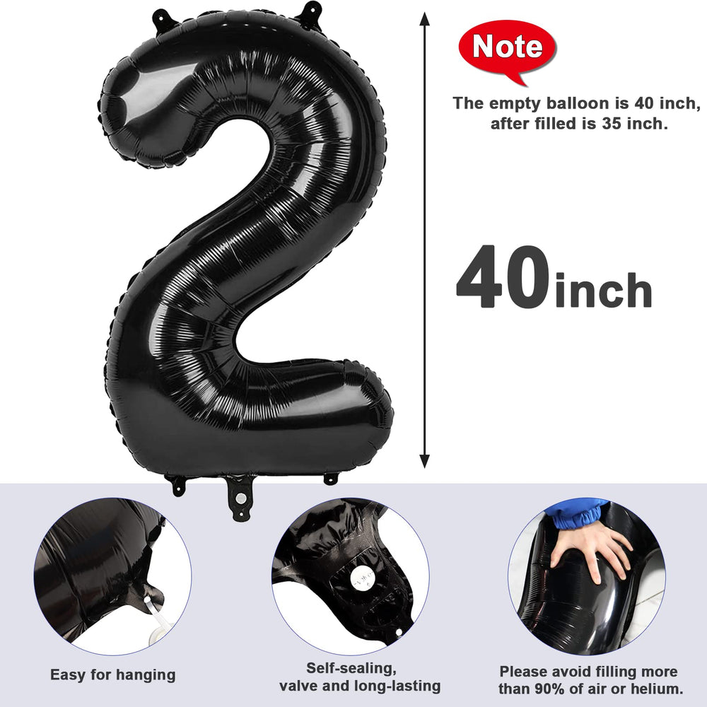 Mluchee DIY backdrop idea using 40-inch number balloons