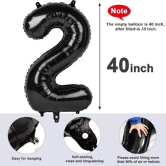 Mluchee DIY backdrop idea using 40-inch number balloons
