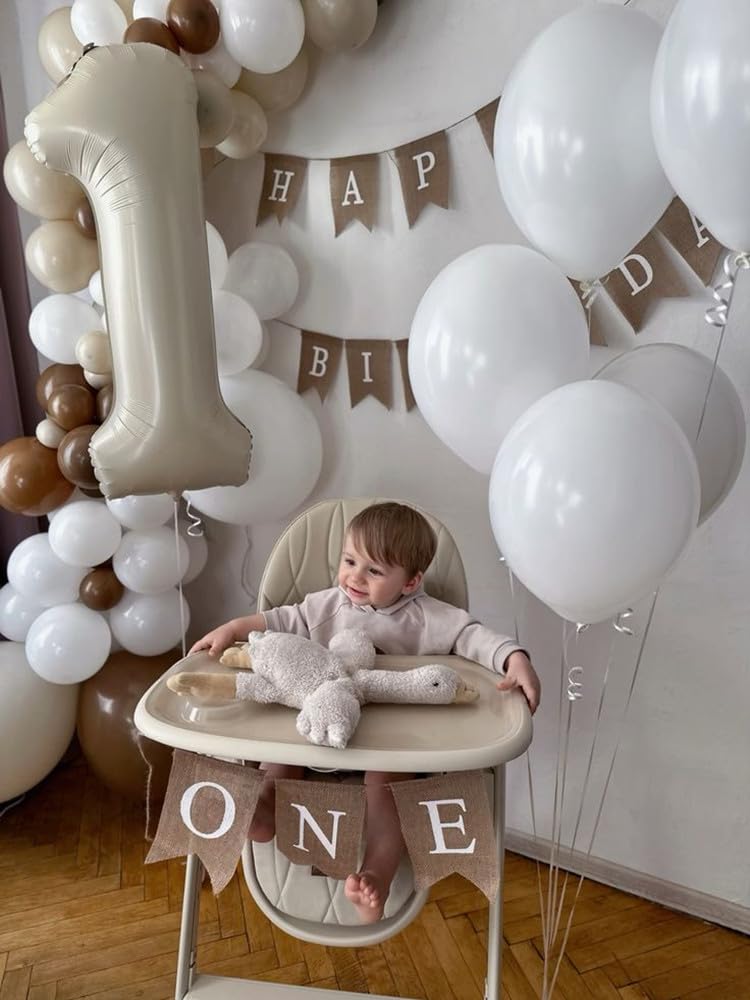 Mluchee easy-inflate number balloon simplifies quick party decorating.