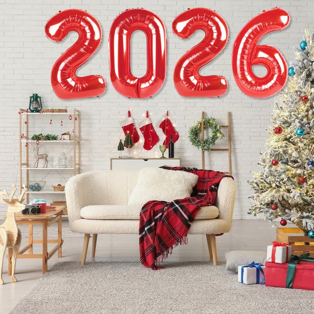 Mluchee red foil 2026 balloon elevates graduation celebrations with bold decor.
