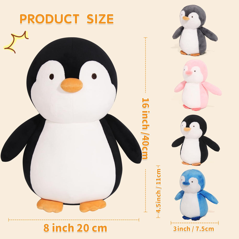 MMguai penguin with four babies inside zippered tummy