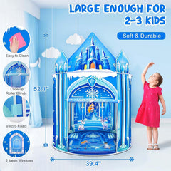 Mnagant Princess Play Tent rolling Velcro door for easy access