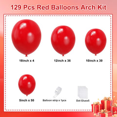 Mobacurty 18in red balloons create bold focal points for celebrations