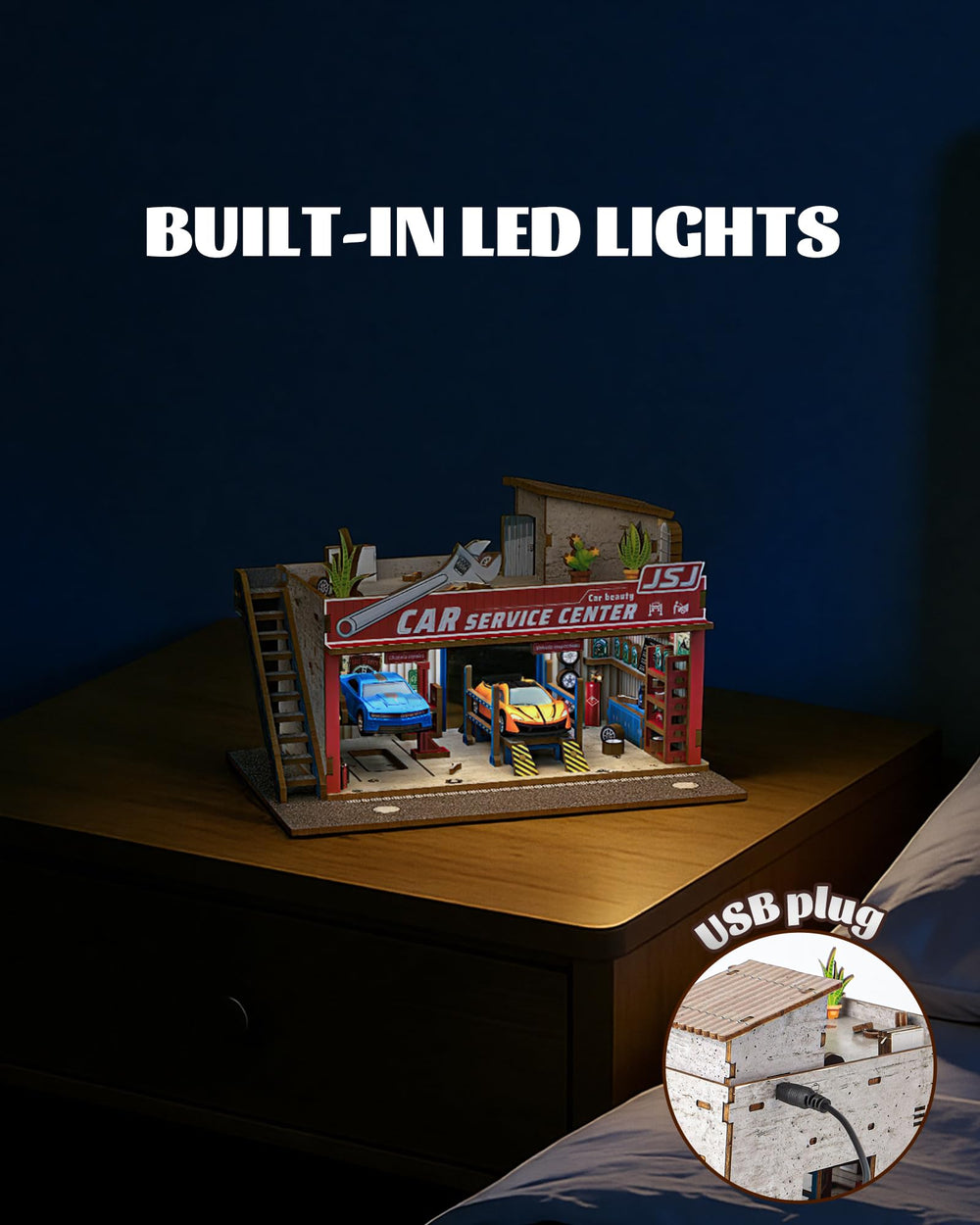 MOCBURIKU 164-scale diorama assembly kit with precise laser-cut parts.