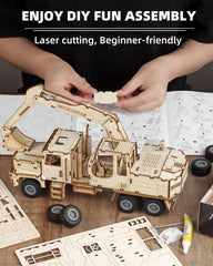 MOCBURIKU excavator pull-back action powers quick, engaging movement.