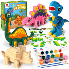 Mocoosy dinosaur craft kit dino pieces for creative building and painting fun