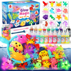 Mocoosy Water Elf Kit glow bottle for nighttime display and imaginative play.