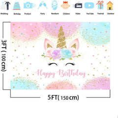 Mocsicka foldable unicorn backdrop for simple storage and transport.
