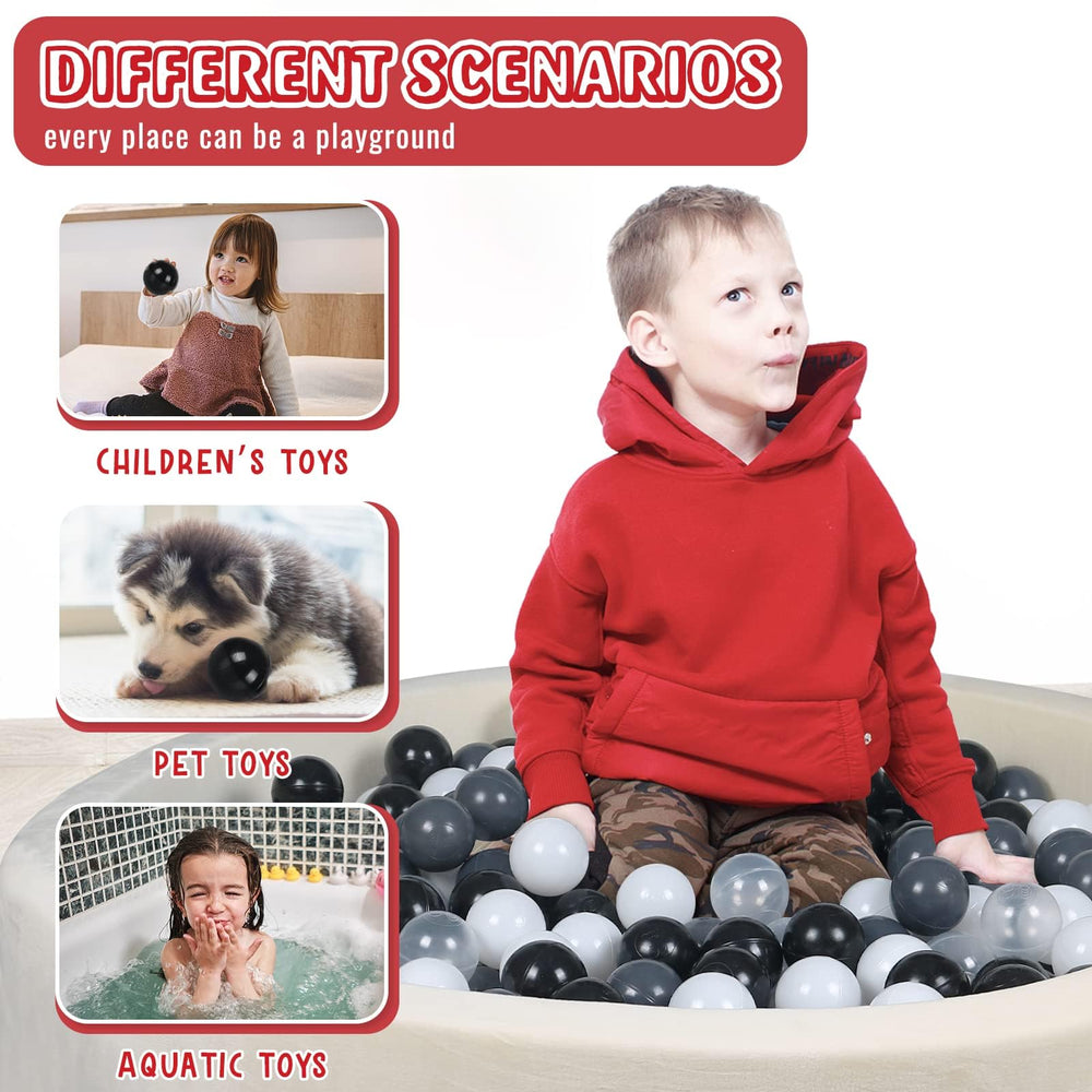 MODEREVE crush-proof balls withstanding pressure while remaining comfortable for little ones.
