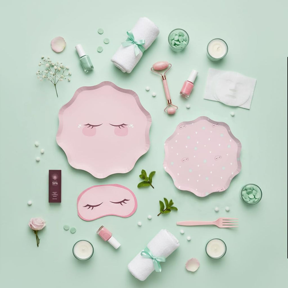 Modern Whimsy spa party set packaging for easy setup