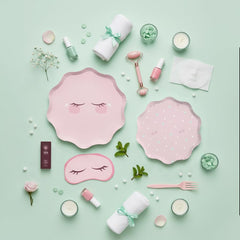 Modern Whimsy spa party set packaging for easy setup