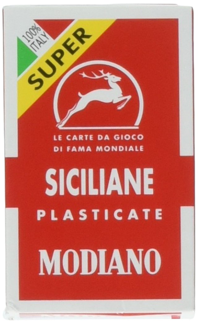 Modiano Italian Sicilian Scopa cards deck, ideal for traditional games and crafts