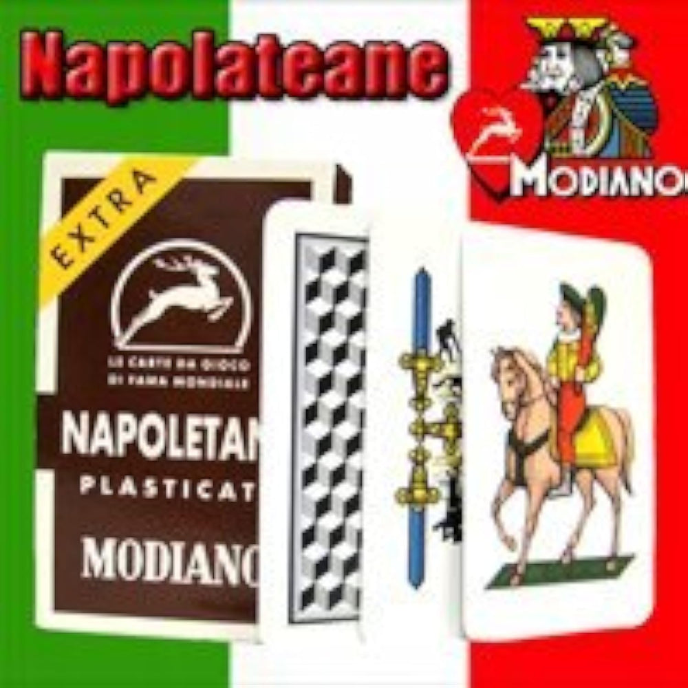 Modiano Napoletane 97/38 deck front card design for authentic Neapolitan play