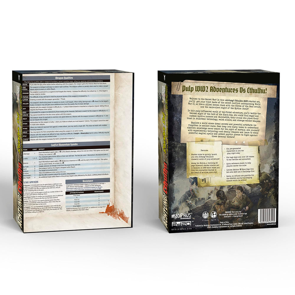 Modiphius Achtung! Cthulhu starter maps for quick campaign planning and exploration