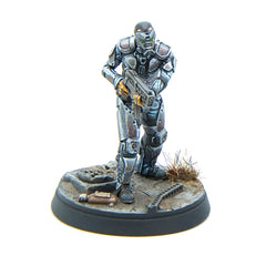 Modiphius Enclave assault team miniatures ready for Capital Wave skirmishes
