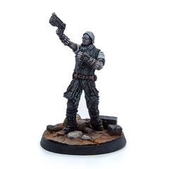 Modiphius Fallout Wasteland Warfare three miniatures close-up highlighting resin detail.