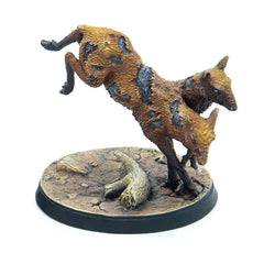 Modiphius Radstag Herd resin detail captures mutations with tactile texture.