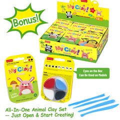 MOEVERLIW travel-friendly clay kit supports quiet, creative play during trips.
