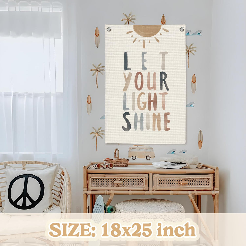 MOFUYU Let Your Light Shine kids art feature adds positive energy to spaces