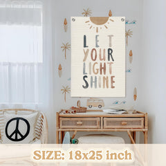 MOFUYU Let Your Light Shine kids art feature adds positive energy to spaces