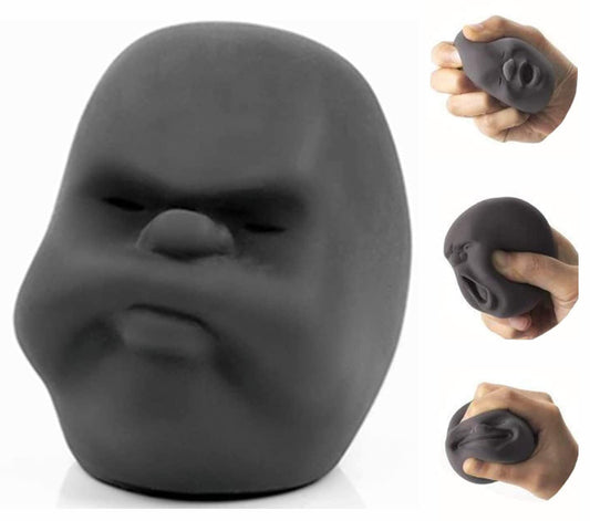 Moinin squishy face toy portrait offers tactile stress relief during breaks.