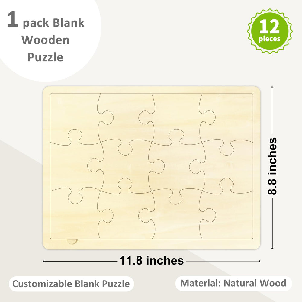 MoinKidz blank puzzle tray keeps pieces organized during crafts.