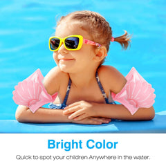 MoKo arm bands bright colors help parents spot swimmers easily