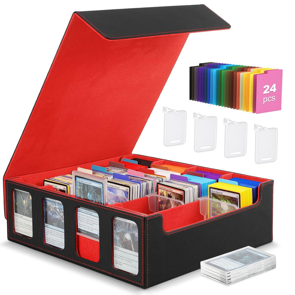 MoKo card storage box showing 3000+ sleeved cards capacity for MTG decks