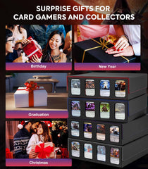 MoKo display windows include four clear protectors for valuable cards