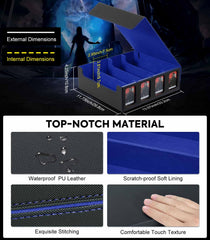 Strong magnetic closure secures cards during travel