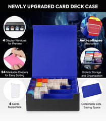 MoKo box with removable magnetic cover protects decks while saving space