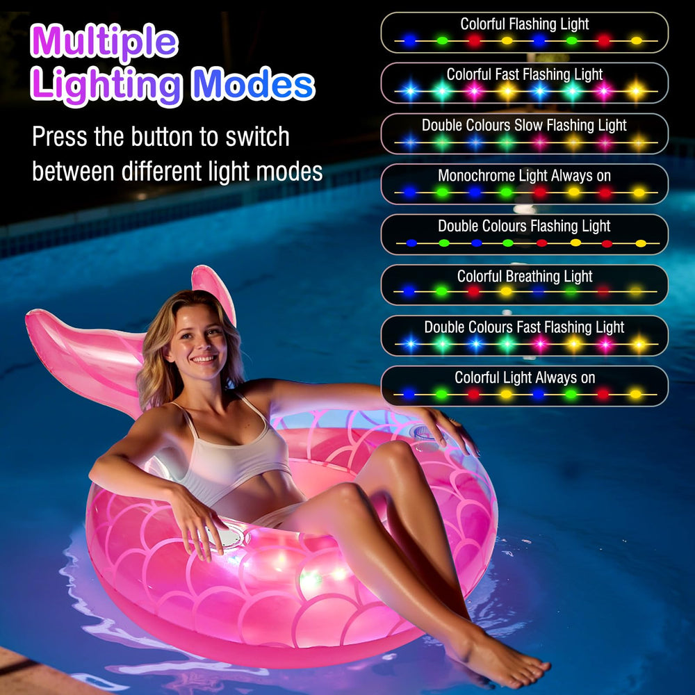 MoKo pool float with handles aids balance for safe lounging.