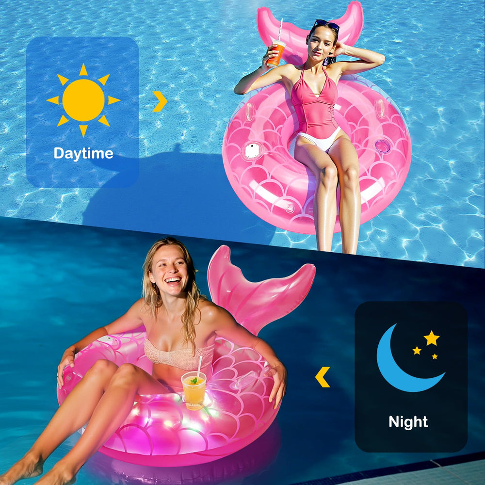 MoKo mesh-seat pool float stays cool and comfortable on hot days.