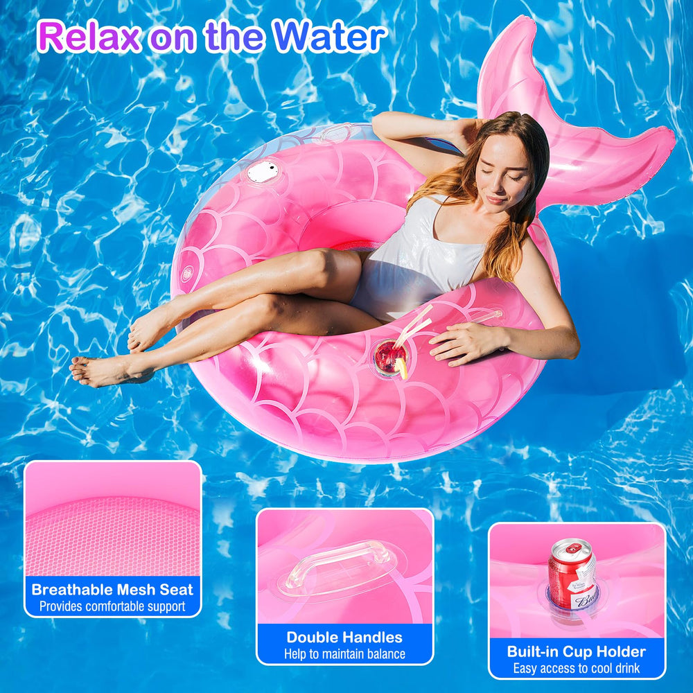 MoKo float features a light switch to power LED illumination.