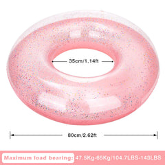 MoKo 90 cm rose gold swim ring offering buoyancy for all ages