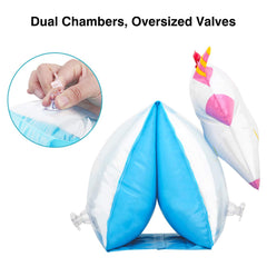 MoKo soft PVC arm floaties are non-toxic and kid-friendly.
