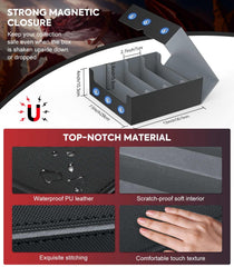 MoKo soft microfiber interior guards cards from scratches during storage.